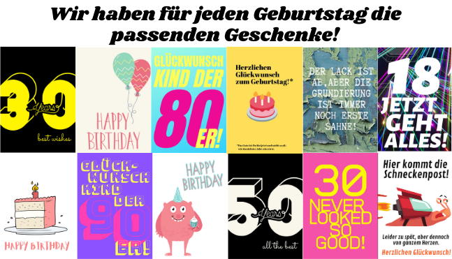 Geburtstagsgeschenke