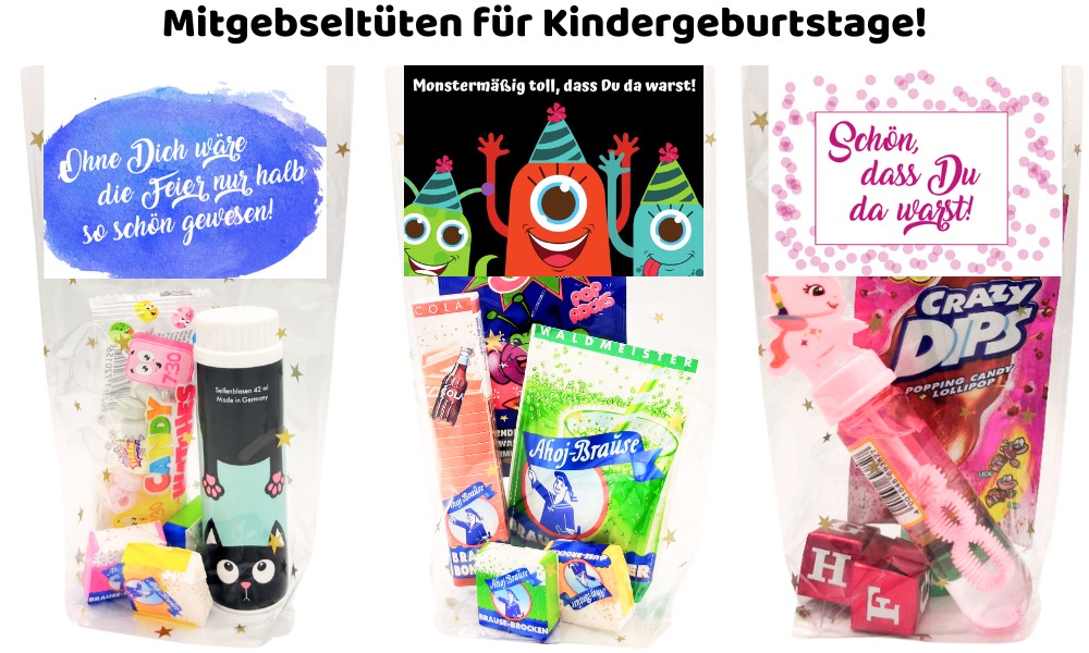 Mitgebsel zum Kindergeburtstag