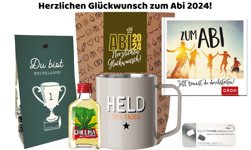 Geschenktüten zum bestandenen Abitur 2024