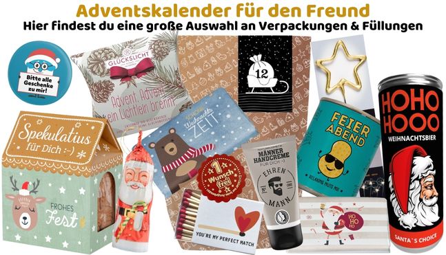 Adventskalender für Freund