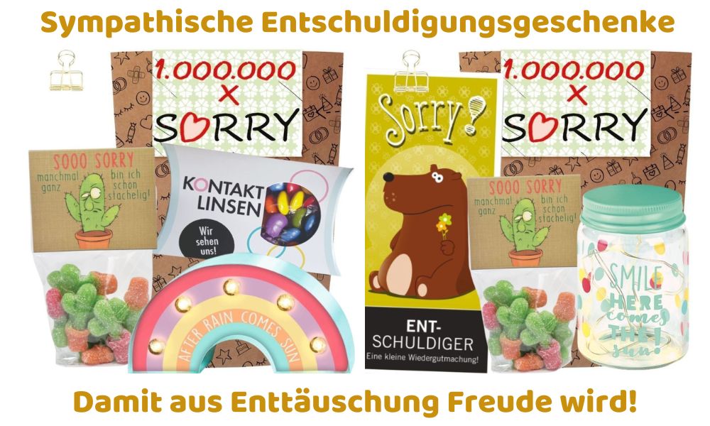 Entschuldigungs-Geschenke