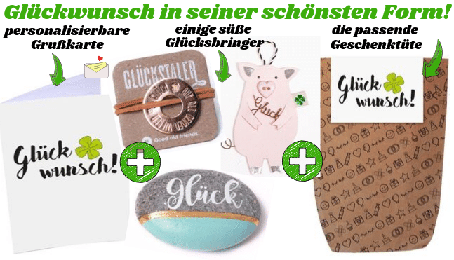 Glück wünschen