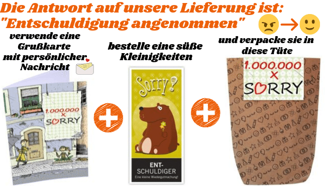 Geschenksets Entschuldigung