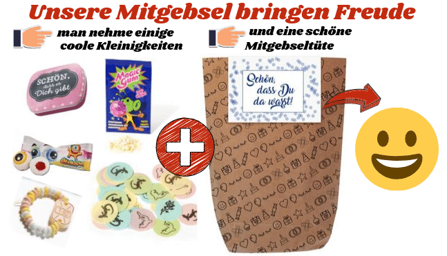 Mitgebsel zum Kindergeburtstag