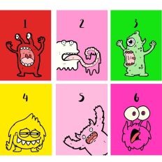 Adventskalender Zahlen MONSTER