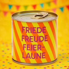 Cancake – Kuchen in der Dose „Friede Freude Feierlaune“