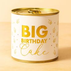 Cancake – Kuchen in der Dose „Big Birthday Cake“ – white (Brownie)