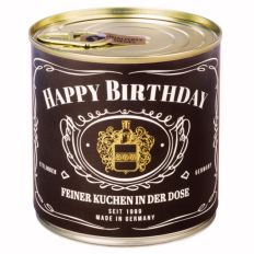 Cancake – Kuchen in der Dose „Happy Birthday“ (Whiskey Kuchen)