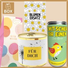 Geschenkbox Blumenersatz – Originelles Geschenk statt Blumen (Set 2)