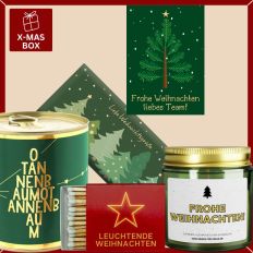 Geschenkbox Weihnachten „Frohe Weihnachten liebes Team“ – Mitarbeitergeschenk (Set 1)