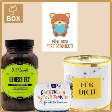 Geschenkbox Aufmunterung – Fühl dich fest gedrückt! (Set 1)
