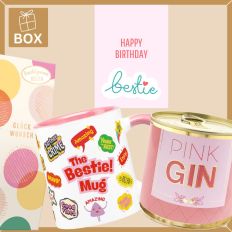 Geschenkbox zum Geburtstag – „Happy Birthday Bestie“ (Set 2)
