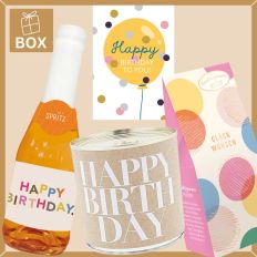 Geschenkbox zum Geburtstag – Geschenkset „Happy Birthday to you!“ (Set 5)