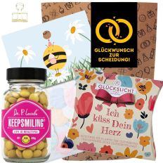 Geschenktüte Scheidung – Lustiges Geschenk „Glückwunsch zur Scheidung!“ (Set 6)