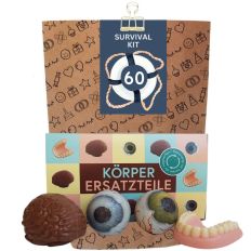Geschenktüte zum 60. Geburtstag – Lustiges Überlebenspaket (Set 3)