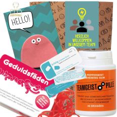 Geschenktüte Onboarding – Begrüßungsgeschenk  „Willkommen im Team“ (Set 3)