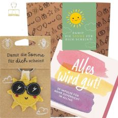 Geschenktüte Trostspender „Damit die Sonne für dich scheint“ (Set 12)