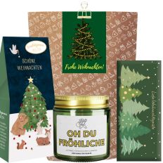 Geschenktüte Weihnachten „Frohe Weihnachten“ – Kleine Aufmerksamkeit (Lichterkette – Set 3)
