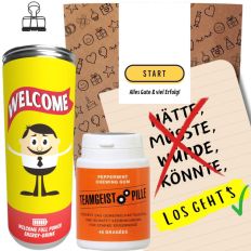 Geschenktüte Onboarding – Willkommensgeschenk  „Start-Button“ (Set 5) 