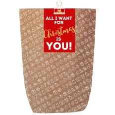 Geschenkverpackung für Weihnachtsgeschenke „All I Want For Christmas Is You!“