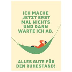 Minicard „Alles Gute für den Ruhestand!“
