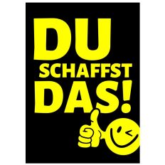 Minicard zur Motivation „Du schaffst das!“