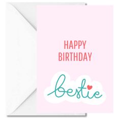 Minicard zum Geburtstag „Happy Birthday Bestie“