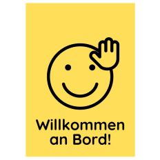 Minicard Onboarding „Willkommen an Bord!“