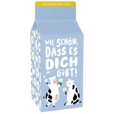 Schaumzucker-Kühe „Wie schön, dass es dich gibt!“