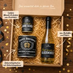 Geschenkbox zum Geburtstag „Alles Gute Bruder!“ (Set 1)