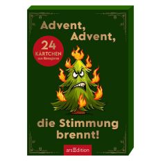 24 Kärtchen zum Abreagieren – Advent, Advent die Stimmung brennt!