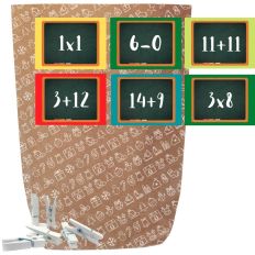 Adventskalender Set zum Befüllen X-MAS ICON RECHENAUFGABEN