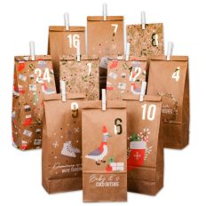 DIY Adventskalendertüten Set zum selber Befüllen – WEIHNACHTSTIERE