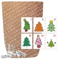 Adventskalender Set zum Befüllen X-MAS ICON WEIHNACHTSBÄUME