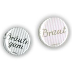 Buttonset BRAUT & BRÄUTIGAM