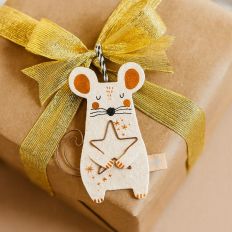 Baumschmuck Winterfreunde „Maus Mimi“ - Sehr schöner Geschenkanhänger
