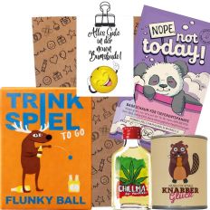 Geschenktüte zur Einweihung „Alles Gute in der neuen Bumsbude“ (Set 4)