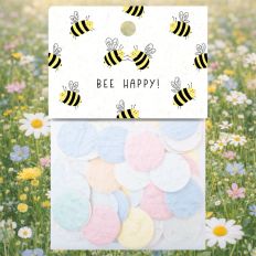 Blumensamenkonfetti „Bee Happy“ - Kleiner Blumenersatz