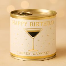 Cancake HAPPY BIRTHDAY - Creme Kaffee
