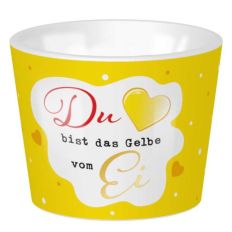 Eierbecher DU BIST DAS GELBE VOM EI