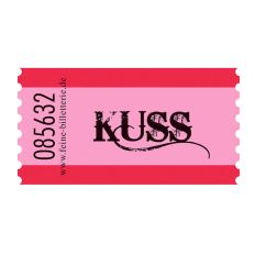 Einzelwertmarke zum Einlösen „Kuss“ – Mini-Geschenk