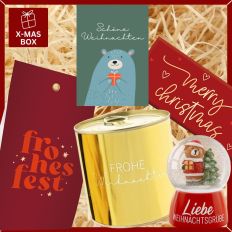 Geschenkbox „Schöne Weihnachten“ - Originelles Weihnachtsgeschenk (Bär – Set 1)