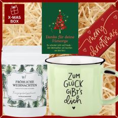 Gefüllte Geschenkbox Weihnachten „Danke für deine Fürsorge“ (Set 2)