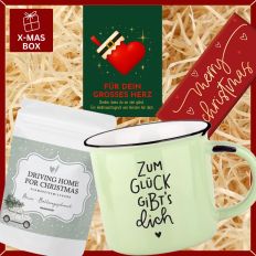 Gefüllte Geschenkbox Weihnachten – Weihnachtsgeschenk „Für dein großes Herz“ (Set 3)