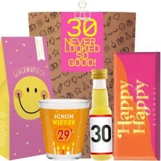 Lustiges Geburtstagsgeschenk zum 30. – Geschenktüte „30 Never looked so good“ (Set 7)
