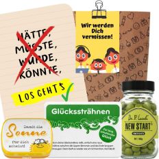 Geschenktüte Abschied – Abschiedsgeschenk „Wir werden dich vermissen!“ (Set 7)