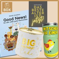Geschenkbox Geburtstag – Geburtstagsgeschenk „Das beste Alter ist jetzt!“ (Set 4)