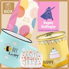 Geschenkbox für Kollegin – Geburtstagsgeschenk „Super Kollegin“ (Set 1)