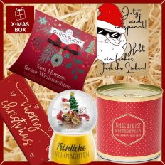 Gefüllte Geschenkbox Weihnachten – Weihnachtsgeschenk „Frohes Fest ihr Lieben“ (Set 6)
