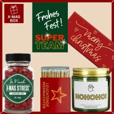 Geschenkbox Weihnachten – Mitarbeitergeschenk „Super Team“ (Set 2)